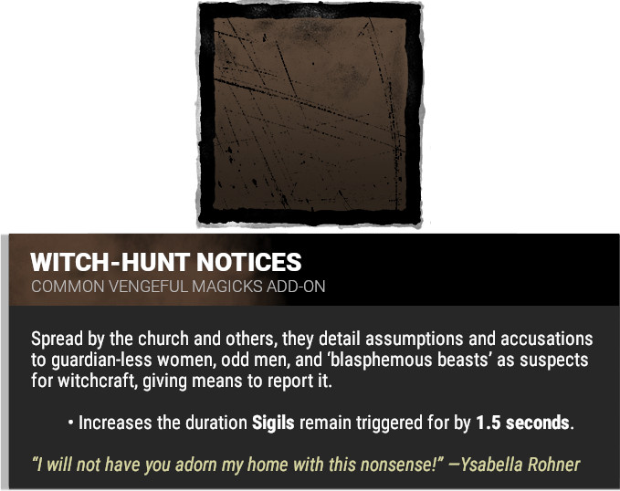 witch-hunt notices witch-hunt notices