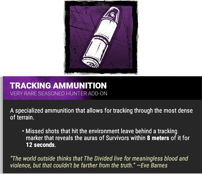 tracking ammunition tracking ammunition