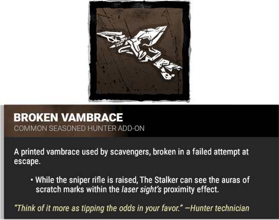 broken vambrace
