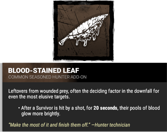 blood-stained leaf