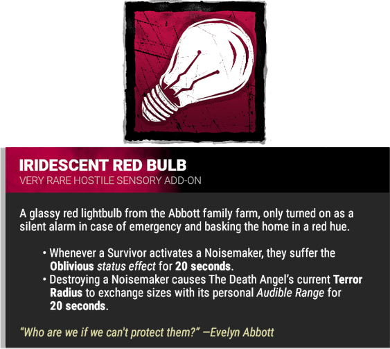 iridescent red bulb