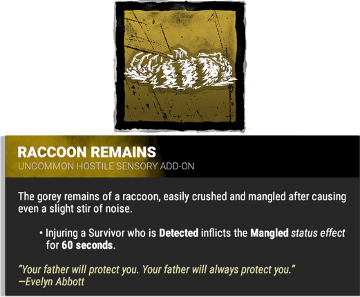 raccoon carcass
