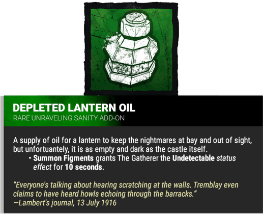 Depleted Lantern Oil