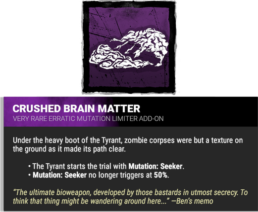 crushed brain matter