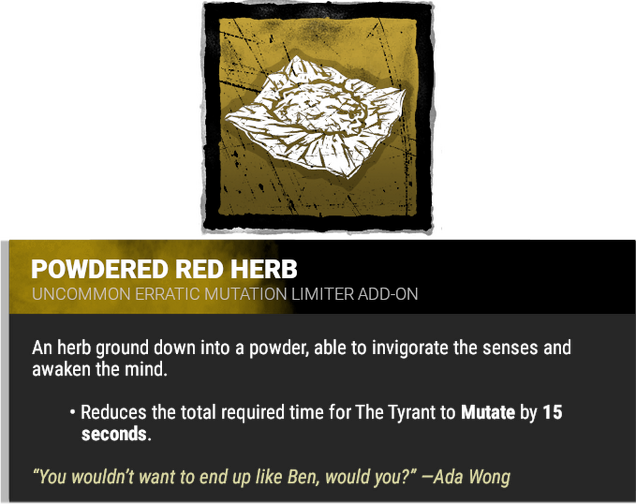 powdered red herb
