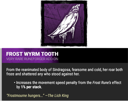 frost wyrm tooth frost wyrm tooth