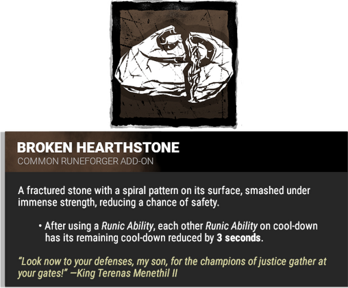 broken hearthstone
