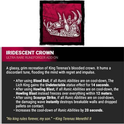 iridescent crown