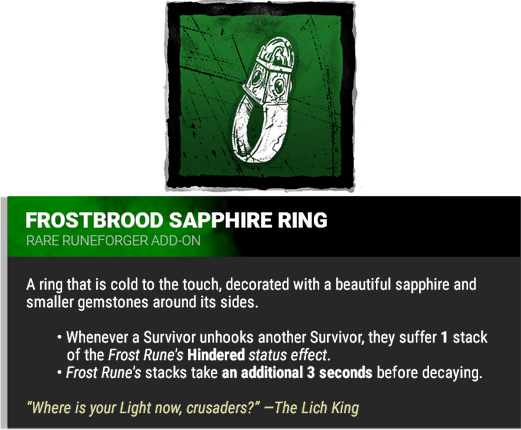 frostbrood sapphire ring