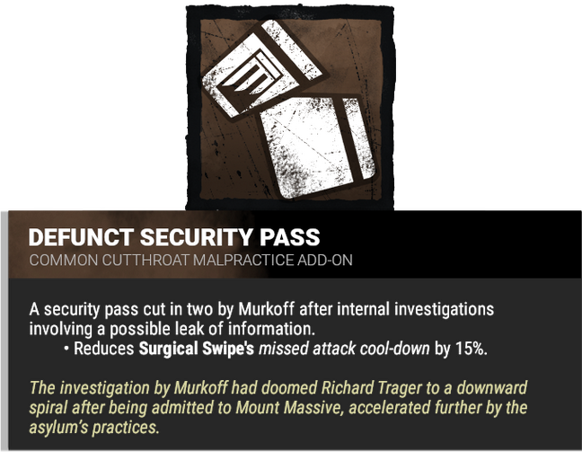 Defunct Security Pass