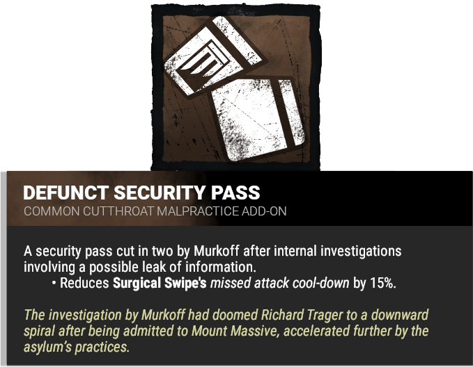 Defunct Security Pass Defunct Security Pass