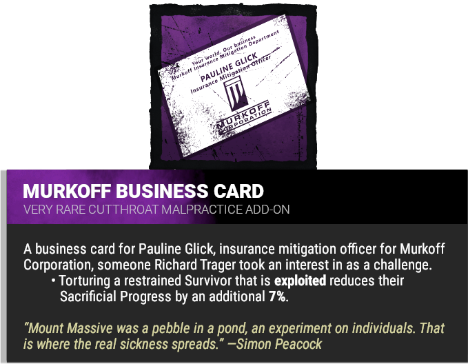 Murkoff Business Card Murkoff Business Card