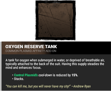 Oxygen Reserve Tank