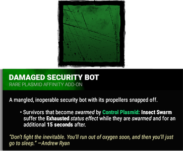 damaged security bot