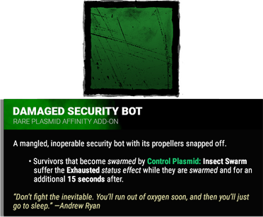 damaged security bot