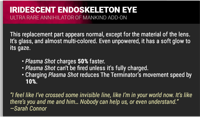 Iridescent Endoskeleton Eye