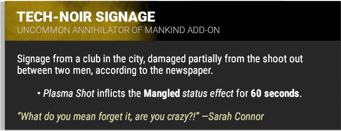Tech-Noir Signage
