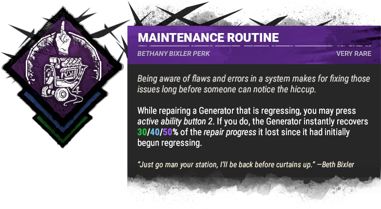 Maintenance Routine Maintenance Routine