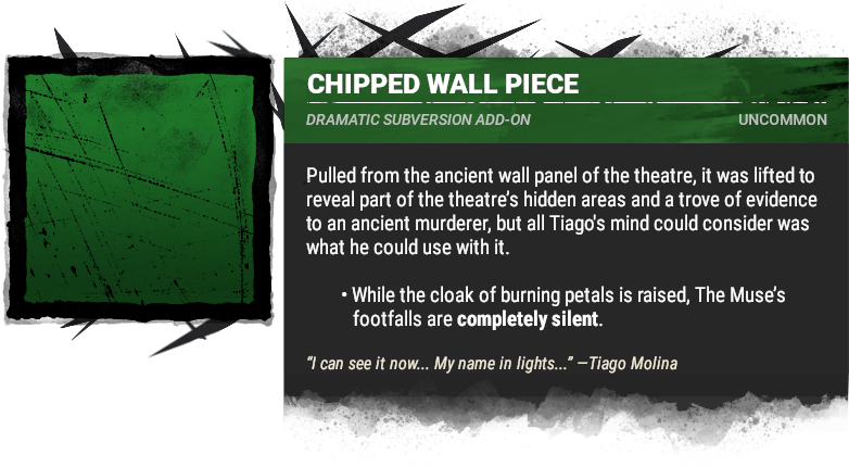 chipped wall piece