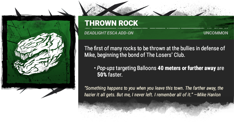 thrown rock