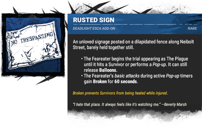 rusted sign
