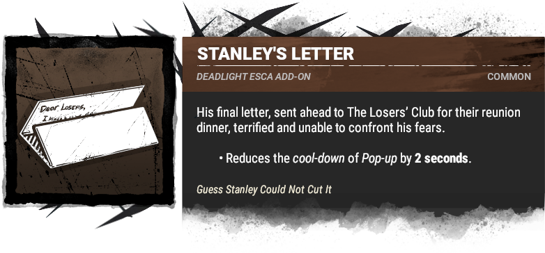 stanley&#39;s letter