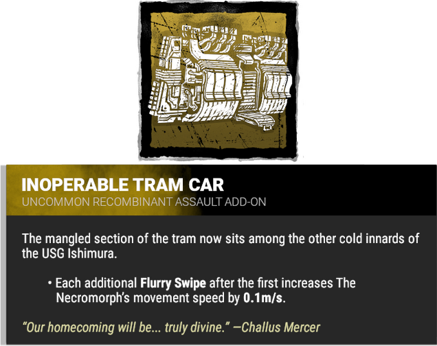 inoperable tram car