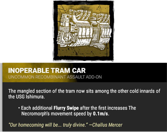 inoperable tram car