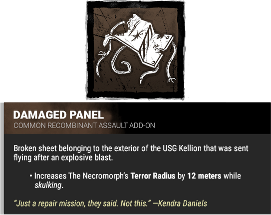 damaged panel