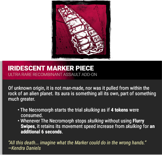 iridescent marker piece