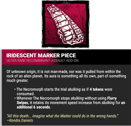 iridescent marker piece