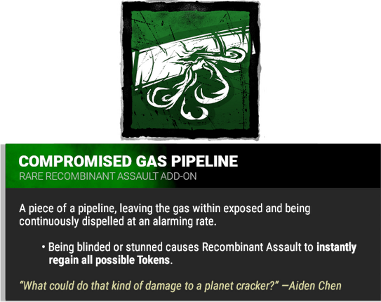 compromised gas pipeline