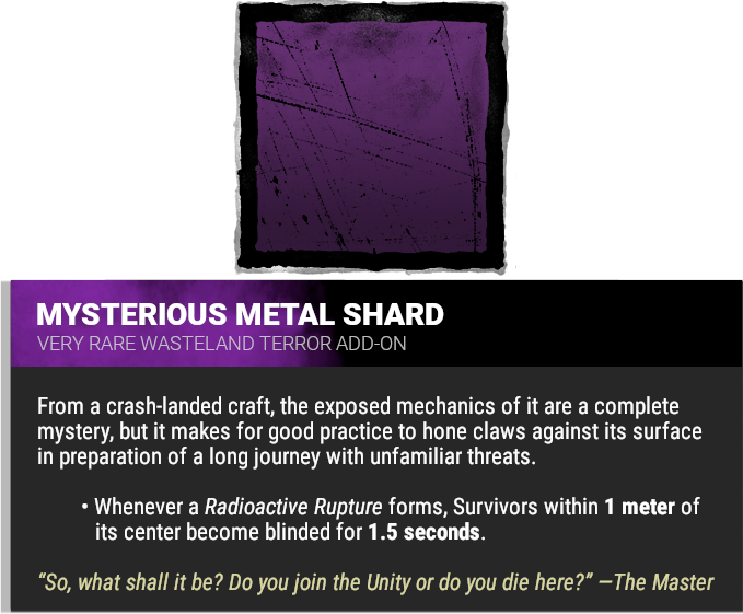 mysterious metal shard mysterious metal shard