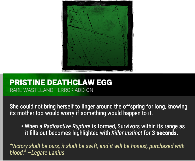 pristine deathclaw egg pristine deathclaw egg