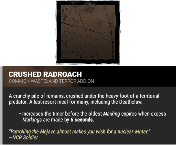 crushed radroach
