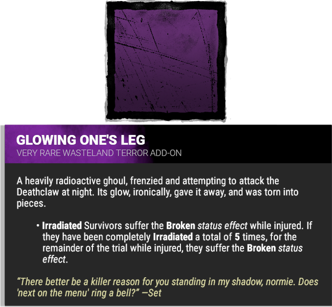 glowing one's leg glowing one's leg