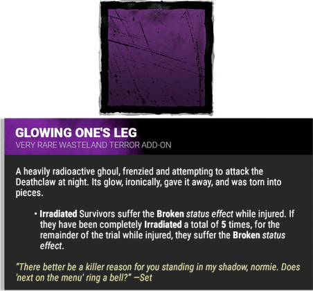 glowing one's leg glowing one's leg